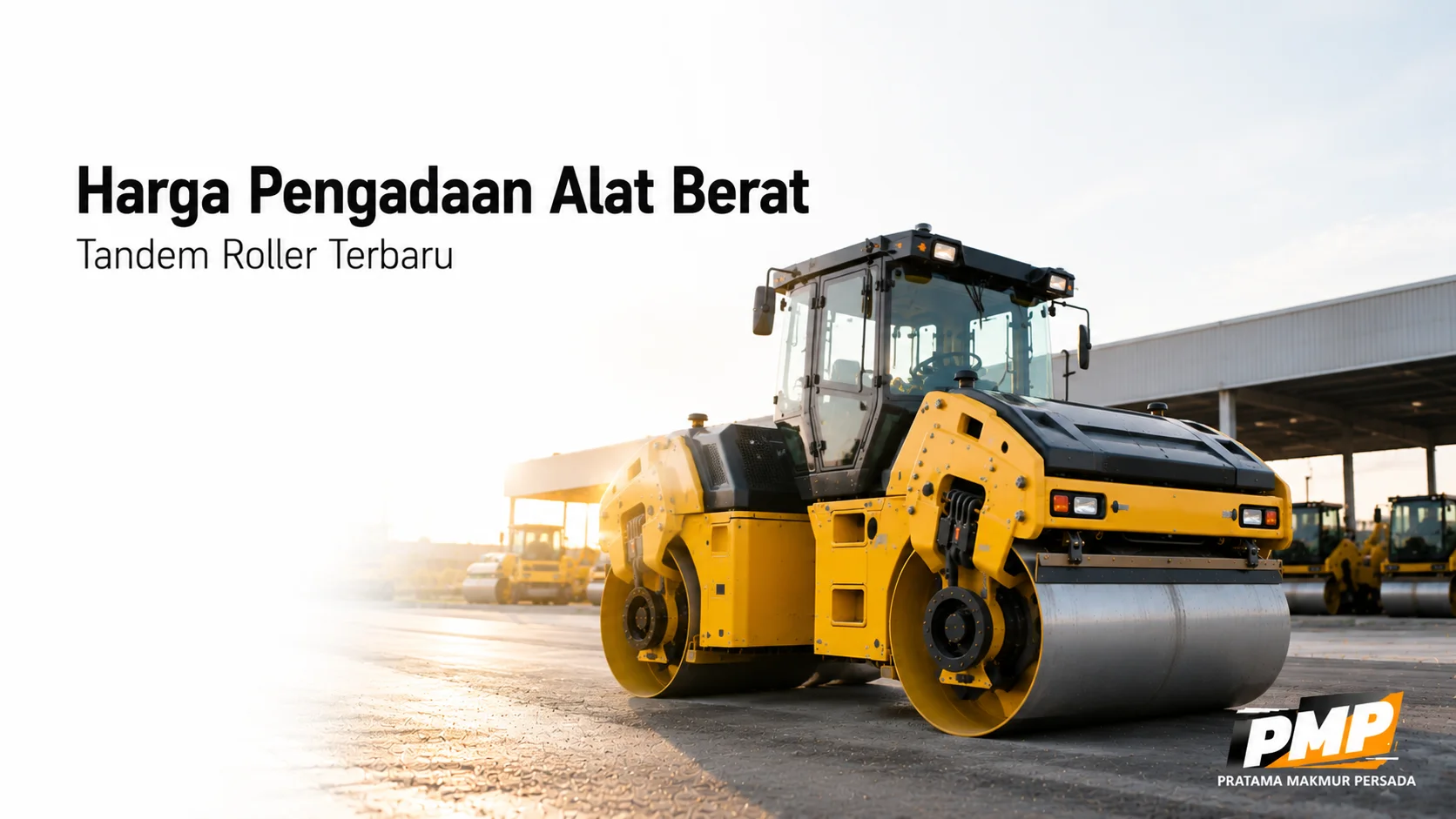 Harga pengadaan alat berat tandem roller terbaru untuk proyek infrastruktur