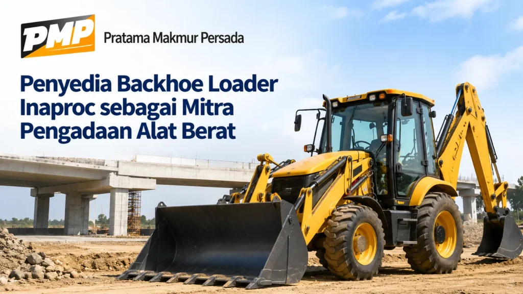 Penyedia Backhoe Loader Inaproc sebagai mitra pengadaan alat berat untuk kebutuhan proyek pemerintah bersama Pratama Makmur Persada.