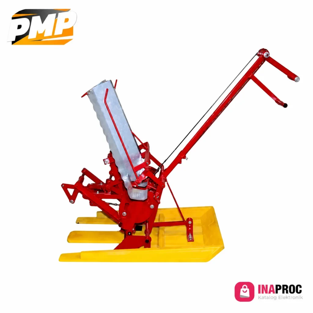 Rice transplanter manual untuk penanaman bibit padi secara praktis di lahan pertanian